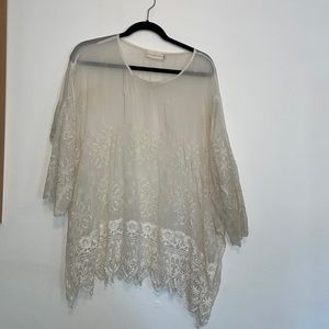 Ivory 4 Love and Liberty Sheer Silk Blouse